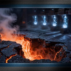 The Volkaroth Volcanic Subterranean Crystalline Sanctum Captivating AI Concept Art by Xzendor7