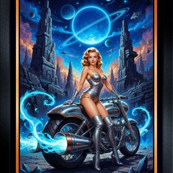 Cosmic Portrait Of Thyra Myrskas Futuristic Adventures Mesmerizing AI Concept Art by Xzendor7