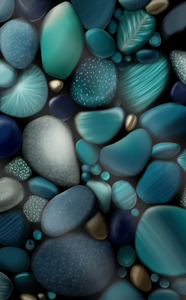 Blue Beach Stones