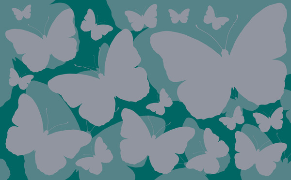 Blue Butterflies Print