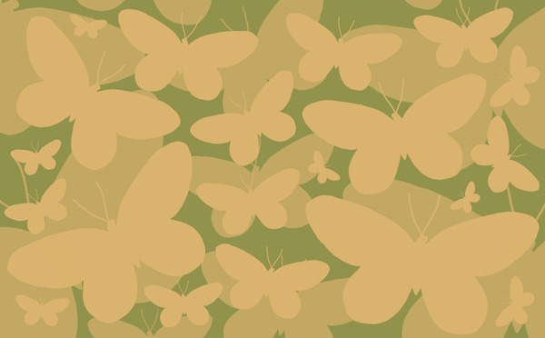 Yellow Butterflies Print