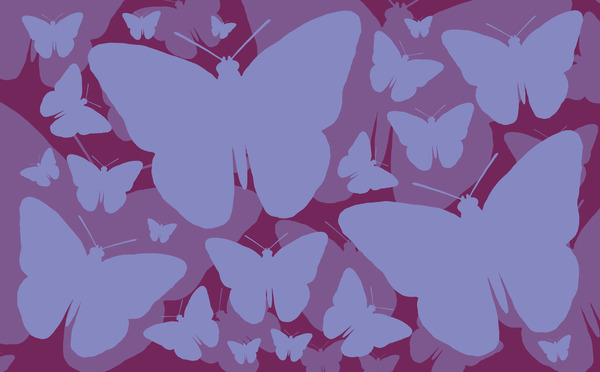 Purple Butterflies Print