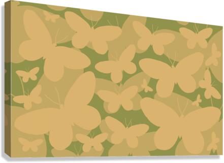 Yellow Butterflies Canvas Print