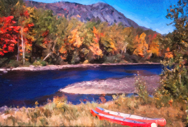 Two Red Canoes Print