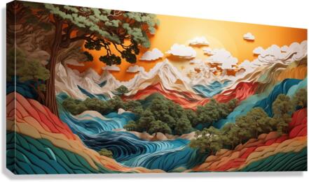 Glacier River Canvas Print