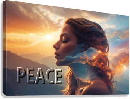 Peace En Canvas Print