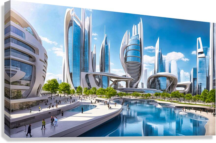 Future City 10 Canvas Print
