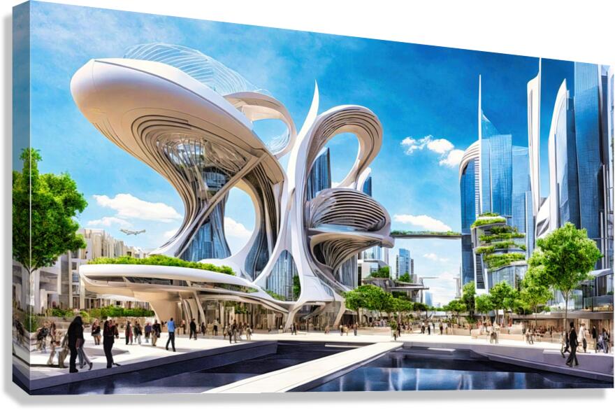 Future City 03 Canvas Print