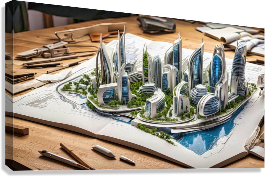 Future City 09 Canvas Print