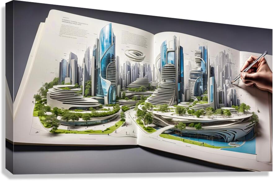 Future City 08 Canvas Print