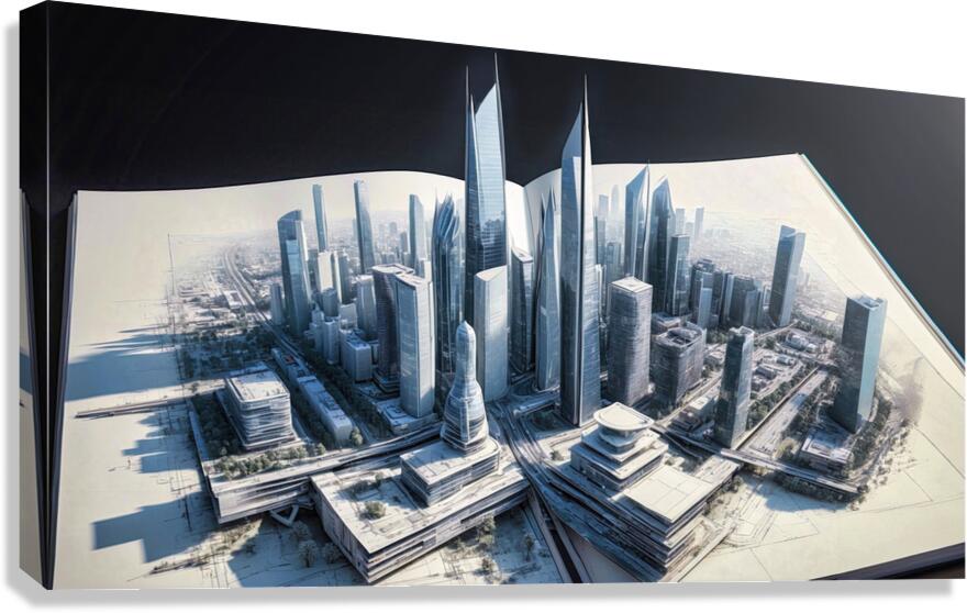 Future City 01 Canvas Print