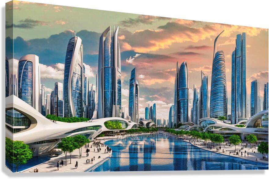 Future City 06 Canvas Print