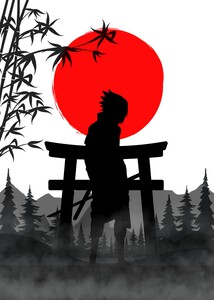 Sasuke Japanese Portrait
