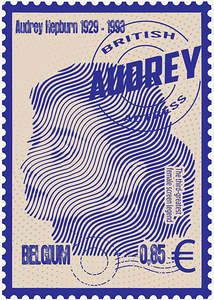 Audrey Hepburn Stamps art