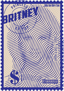Britney Spears Stamps art