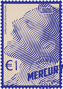 Freddie Mercury Stamps art