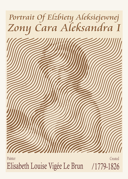 Portrait Of Elzbiety Aleksiejewnej Zony Cara Aleksandra I – Elisabeth Louise Vigee Le Brun 1779-1826 Print