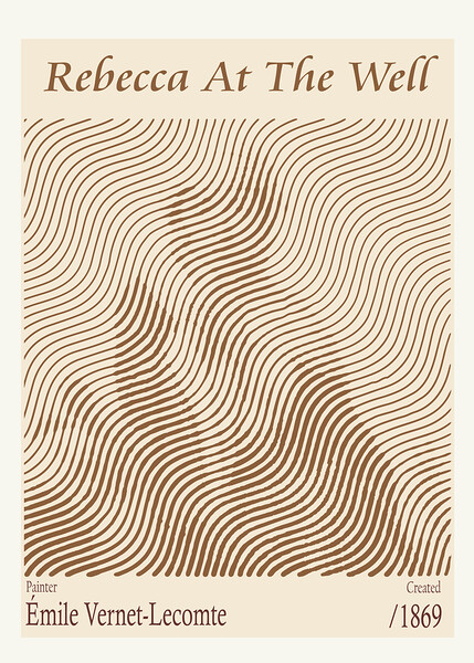 Rebecca At The Well – Emile Vernet-Lecomte 1869 Print