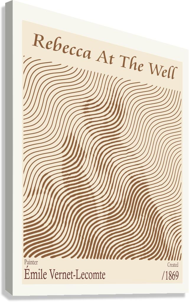 Rebecca At The Well – Emile Vernet-Lecomte 1869 Canvas Print