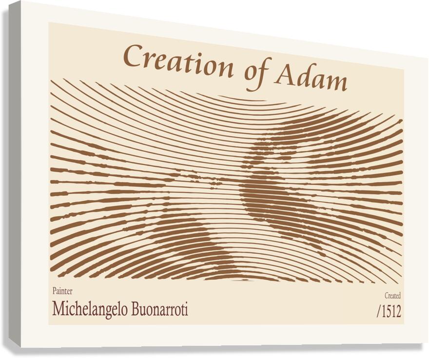Creation of Adam – Michelangelo Buonarroti 1512 Canvas Print