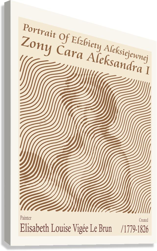 Portrait Of Elzbiety Aleksiejewnej Zony Cara Aleksandra I – Elisabeth Louise Vigee Le Brun 1779-1826 Canvas Print