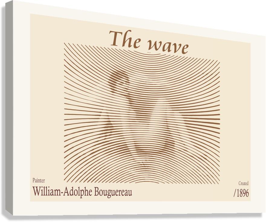The wave 1896 – William-Adolphe Bouguereau 1825-1905 Canvas Print