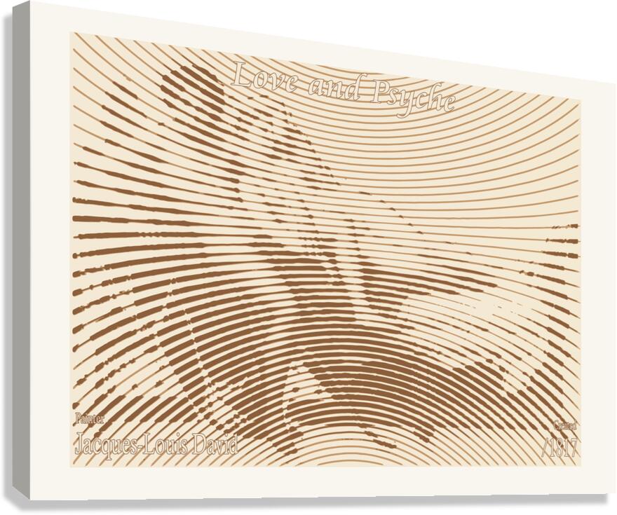 Love and Psyche 1817   Canvas Print