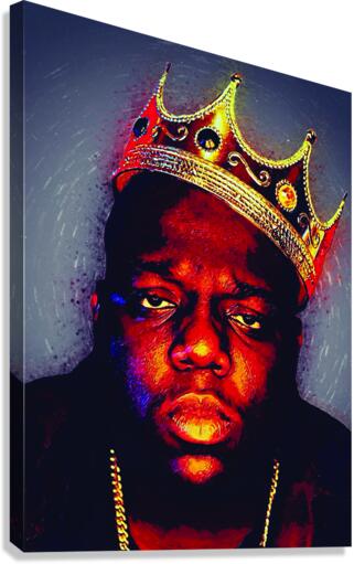 The Notorious B.I.G. 油絵 Biggie Smalls Notorious BIG 28in sq oil painting,framing
