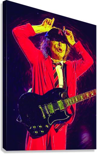 Angus Young Canvas Print