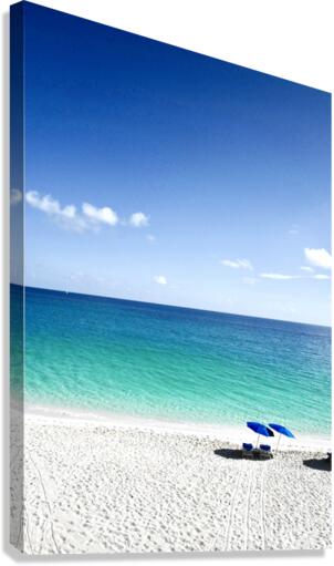 Beach Chairs Canvas Print
