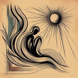 abstract painting man