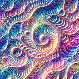 Abstract swirl pattern depth