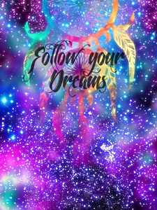 Follow your Dreams dream catcher space galaxy