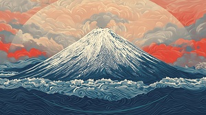 mount fuji drawing