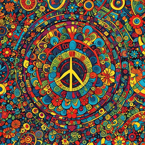 peace abstract pattern creative drawing Print