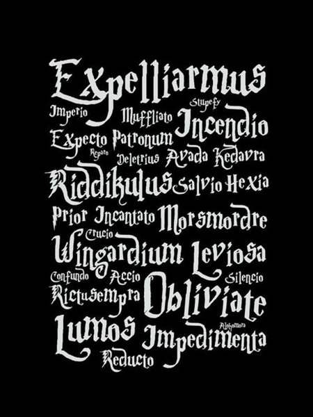 Spells text quote Print