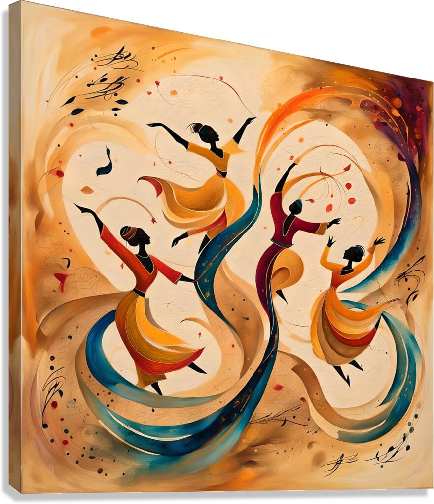 dancers dance dancing Canvas Print