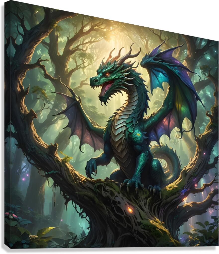 dragon fantasy Canvas Print