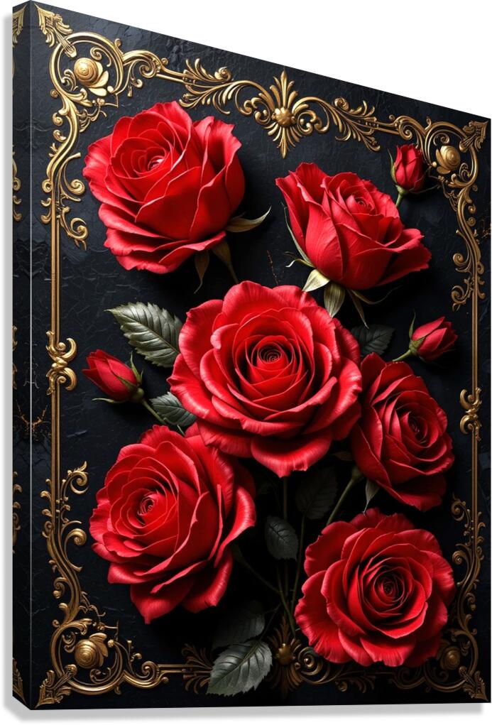 red roses Canvas Print