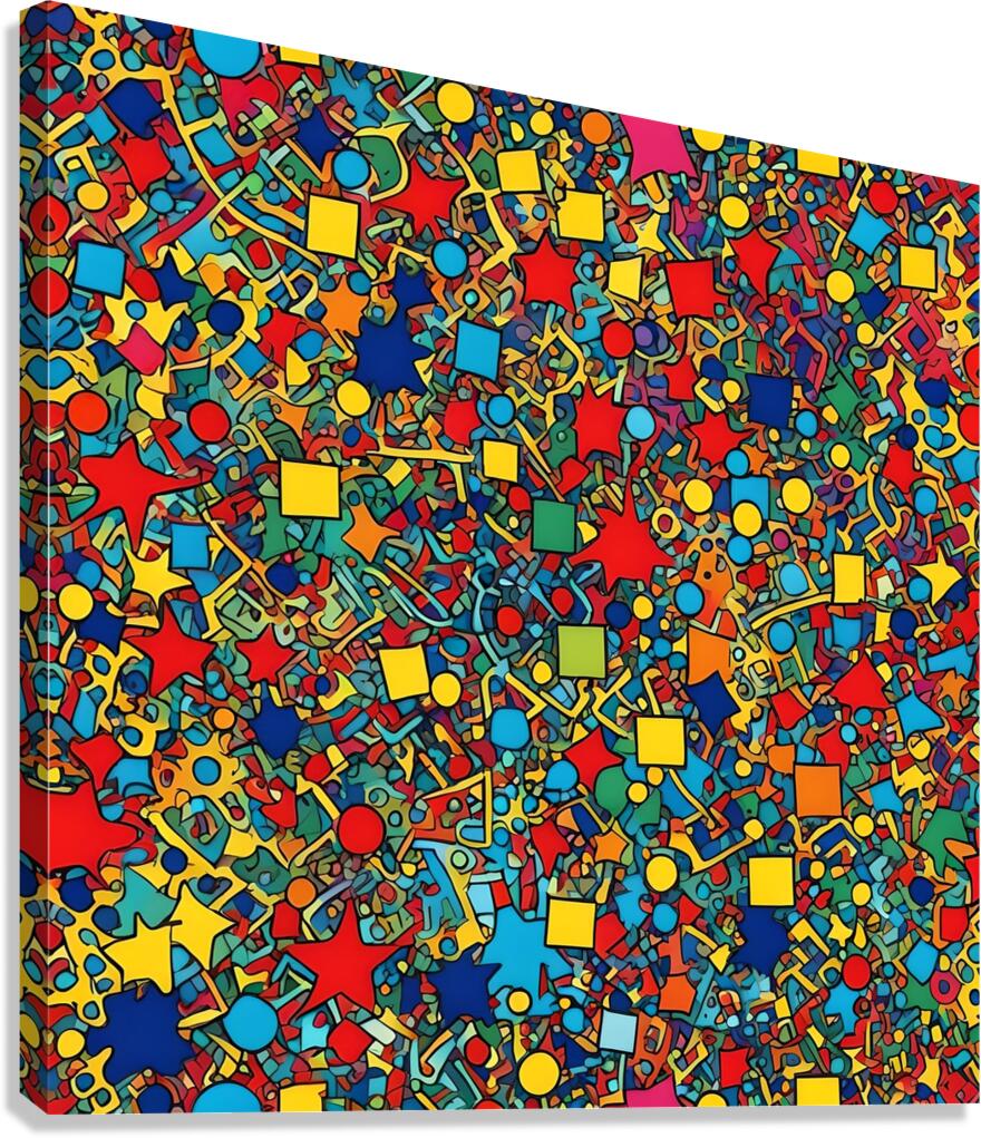shapes pattern Canvas Print