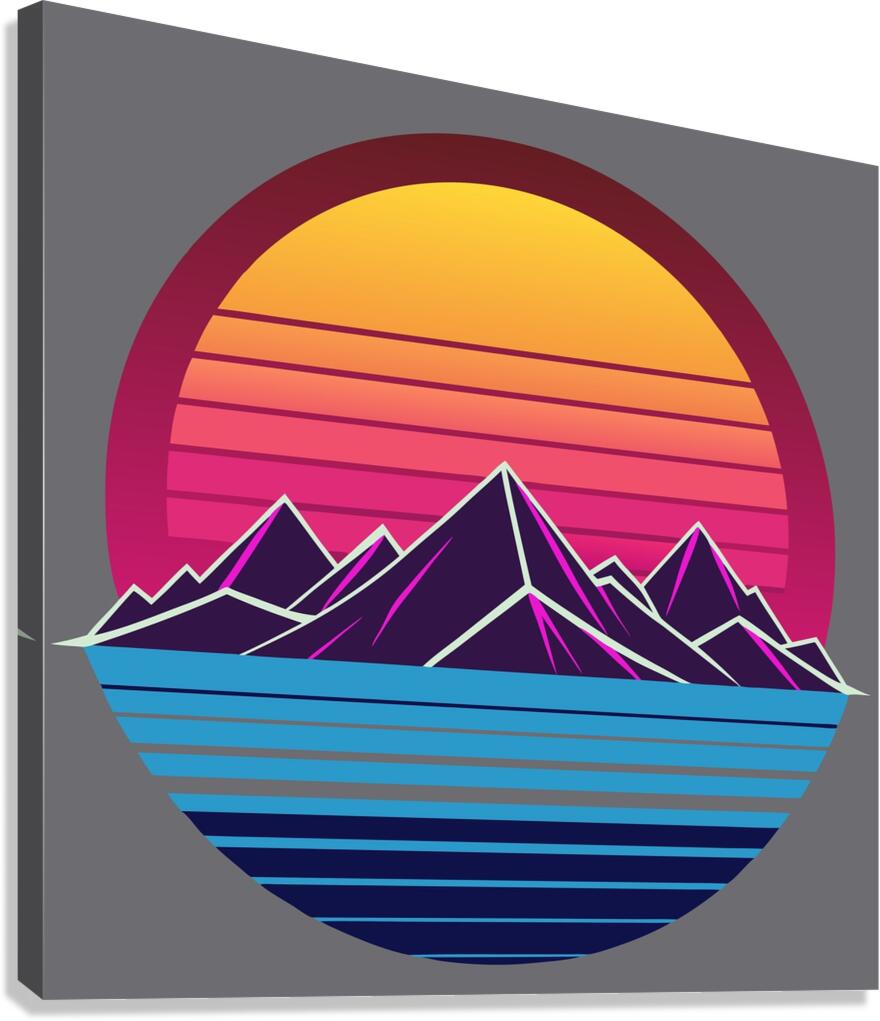 mountains sunset Canvas Print