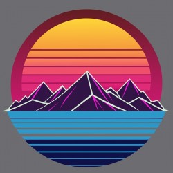 mountains sunset