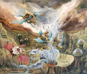 Dragons Demons and Bio Domes Gregory Pyra Piro oil painting ref 420350