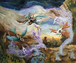 Magical Realism Fantasy Art Gregory Pyra Piro Oil Painting ref 850325