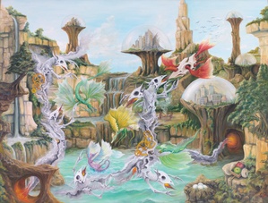 Demons Eggs Apples and Bio Domes Gregory Pyra Piro oil painting ref 303261