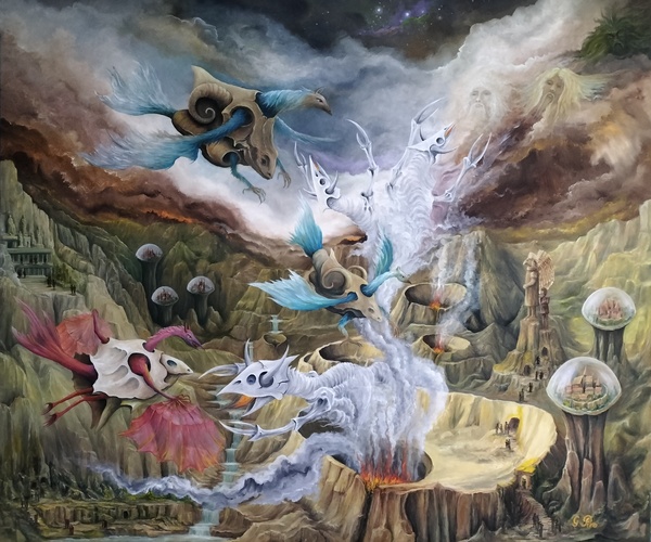 Oil Paintings for Luxury Interiors Gregory Pyra Piro Oil Painting ref 420350 Imprimer