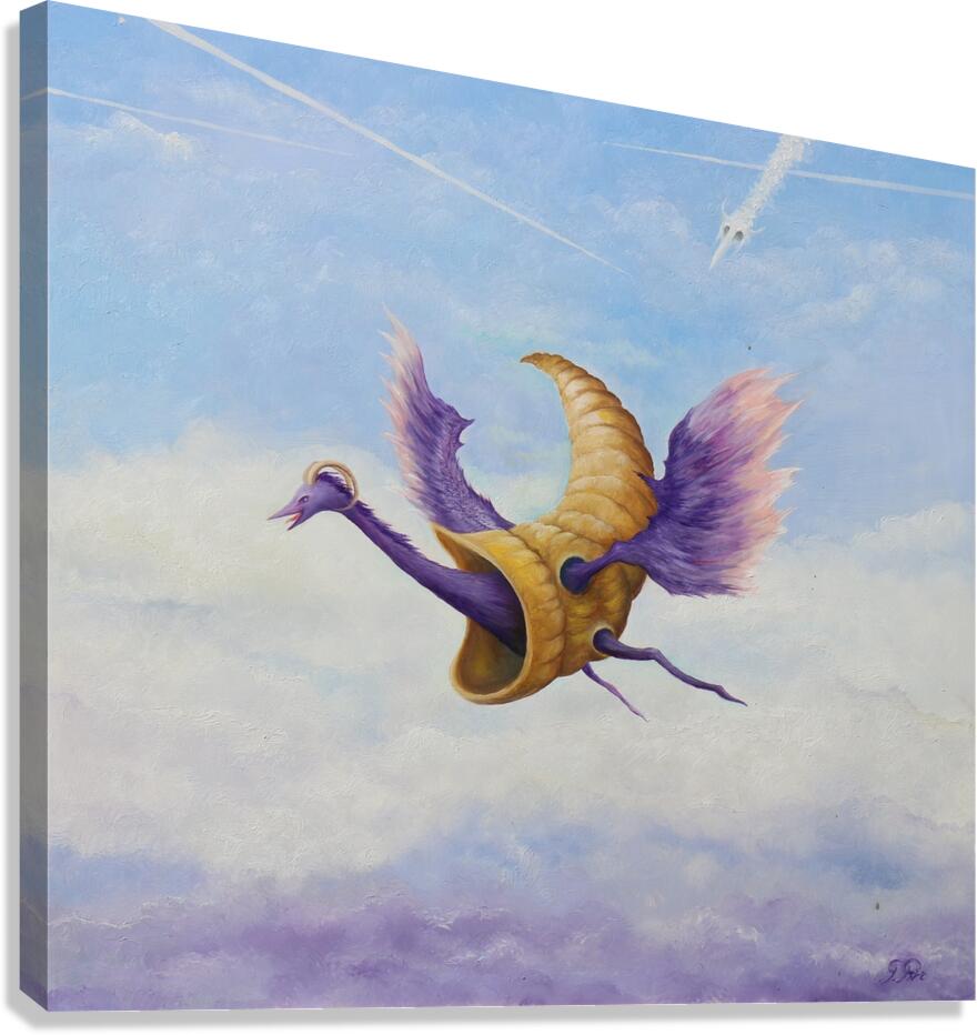 Purple Dragon with Conch Vest Gregory Pyra Piro oil painting ref 242845  Impression sur toile