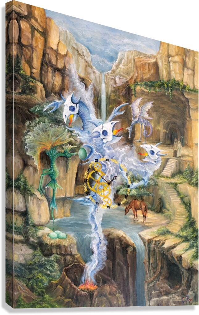 Volcano Demons with Eggs  Gregory Pyra Piro oil painting ref 347536  Impression sur toile