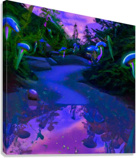 Purple Reflection Canvas Print