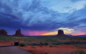 Monument Valley Sunset Storm